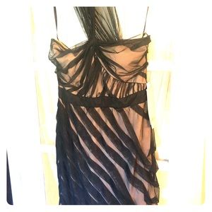 Jill Stuart sheer chiffon one shoulder dress BNWT